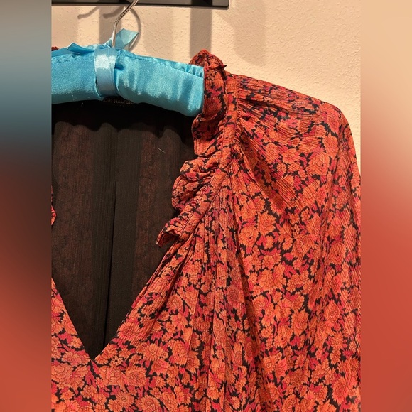 KOBI HALPERIN Mckenna Peasant Blouse / Size Medium / - Picture 4 of 9